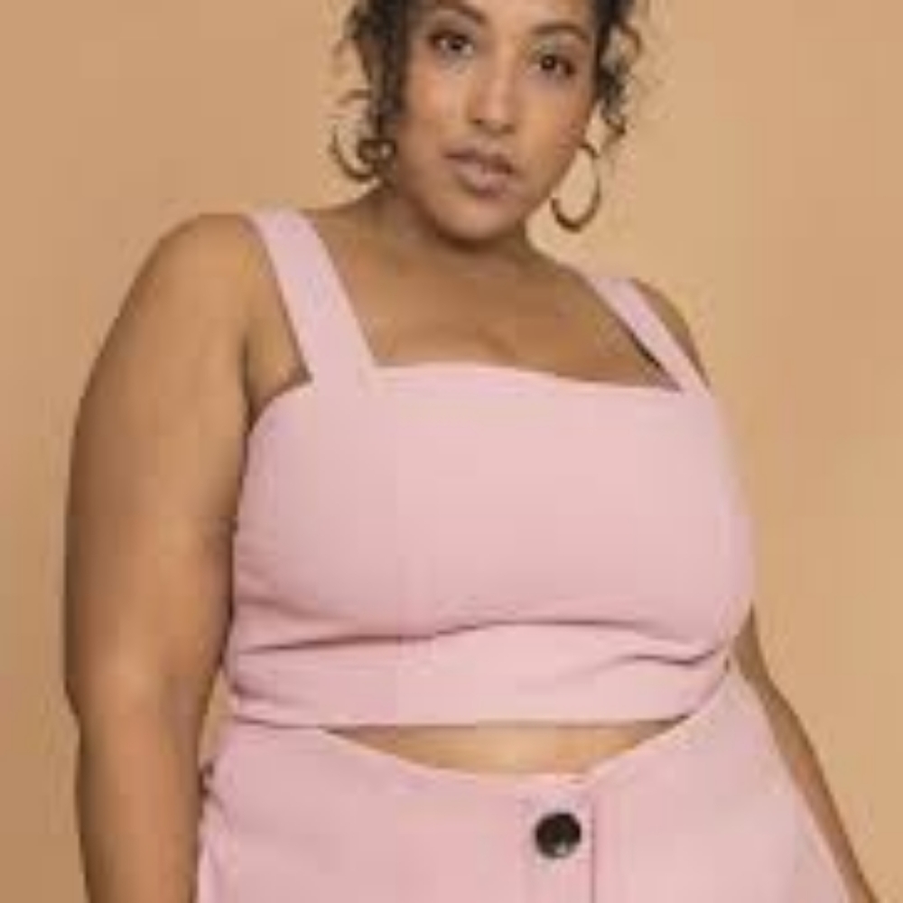 Premme pink Dani cropped tank size 2 2X